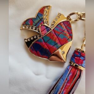 Brahmin key holder charm Rainbow Fish